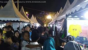 i'm a redhead babe with big tits walkin' alone to meet black cock