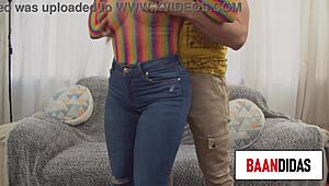 Spanish Prostitute Misses Date to Ride My Cock in Wild Bent-Over Action