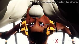 extreme sex in restraints! big tits beauty likes to be fucked hard in bdsm!