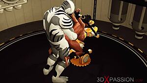 extreme sex in restraints! big tits beauty likes to be fucked hard in bdsm!