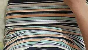 Sexy colombian wants sex while modeling her new dress!