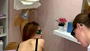 Rita Fox Gets Laser Depilation Look At Her Ass!