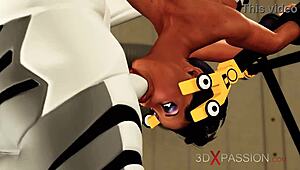 extreme sex in restraints! big tits beauty likes to be fucked hard in bdsm!