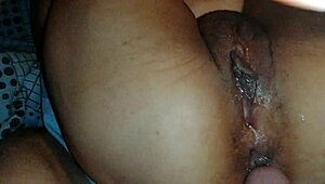 friend gives blowjob and shows ass