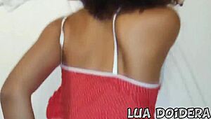 Amateur teen requests anal and receives creampie in video.