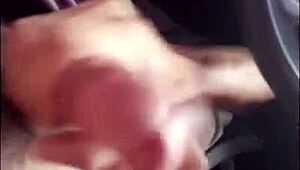 Gay Ball Licking Ex-Director in Public Car