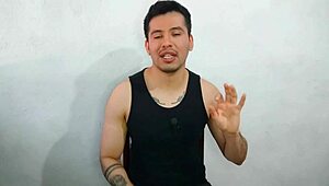 I am a 21-year-old twink giving oral to my best friend's uncle's huge thick cock