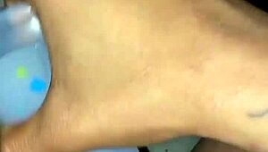 Stuffing Pierced Pussy with Pretty Dildo