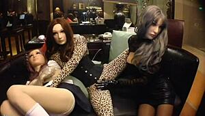 Svatá! Ženská maska Kigurumi bondage se rozjede divoce!