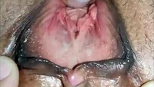 just messing around with my wife's tight ass, fingering her deep before some wild anal action. gotta love those milf curves!