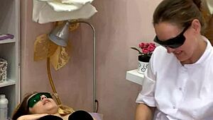 Rita Fox Gets Laser Depilation Look At Her Ass!