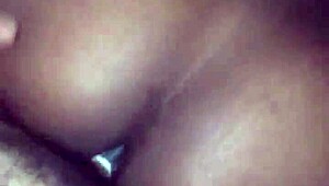 Darkskin Cutie Enjoys Fun Wet Adventure