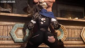 i cant believe this cute blonde demon in skyrim gets deepthroated and fucked so hard, its amazing!