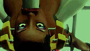 extreme sex in restraints! big tits beauty likes to be fucked hard in bdsm!