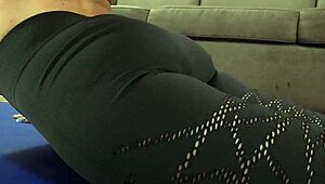 Amateur Yoga Slut Strips, Cums with Vibrator