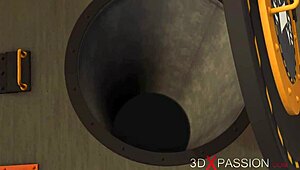 extreme sex in restraints! big tits beauty likes to be fucked hard in bdsm!