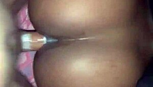 Darkskin Cutie Enjoys Fun Wet Adventure