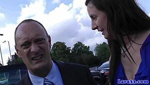 Wow, this classy MILF in uniform is getting her pussy fingered so good!