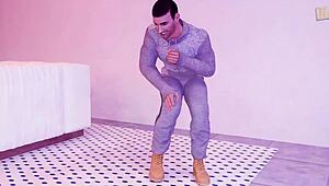 Chick Throws Dildos At Jocks In Hentai Sex Scene