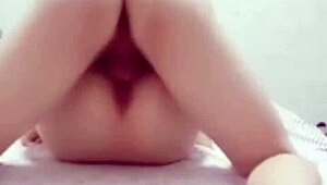 Woman Gets Horny With Flowing Juices And Wrapped Cock
