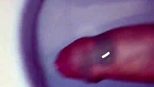 pouring blue soap on dick while pissing in underwear