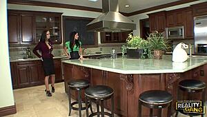 angelina valentine and mya nichole explore lesbian toys and tits in intriguing session