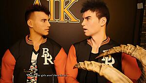 Chick Throws Dildos At Jocks In Hentai Sex Scene