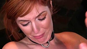 Huge tits redhead slave gets anal banged in kinky bondage