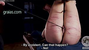 Bruises from a Thin Whip Mark Her Skin