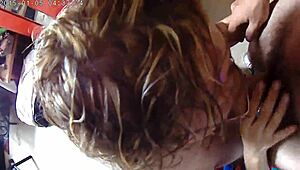 European milf enjoys giving oral pleasure