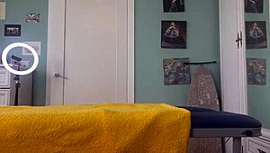 Masseur Takes Client Deep During Massage with Subtitled Dirty Talk