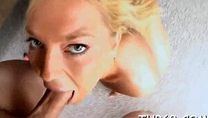 Girls suck dong hard and swallow cum in POV!