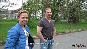 petite czech sweetie has the best fanny fuck in a moving van, riding wild for cum