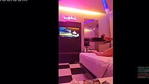 Amateur college girl gets fucked by her husband while sucking another man's dick