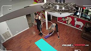 Karma gives creepy Bruno a massage, but wow, he ties her up tight!