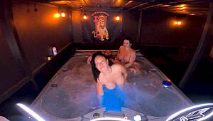Hot Tub Threesome with Rogue and Mandi