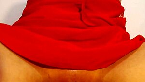 Webcam session with brunette