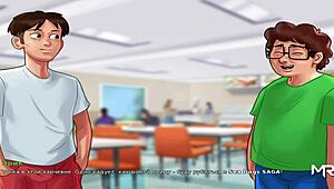 in summertime saga, watch this babe take a very deep throat, anime style?