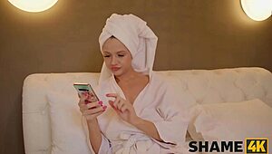 can you believe this milf next door in stockings and heels seduces young guys?