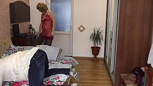 Blonde Femdom Mistress Frina Dominates Lover with Strapon Dildo and Vibrator in Assfucking Scene