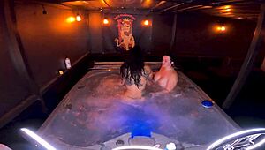 Hot Tub Threesome with Rogue and Mandi