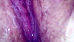 My girl pleasures herself with my help