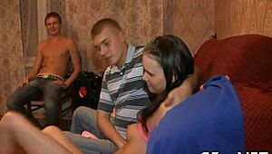 Glamorous Girl Bends Over for Hard Amateur Action