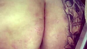 Mary Jhuana Sits on Toy, Teasing Big Tits.