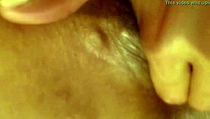 morning masturbation leads to ebony babe squirting orgasm