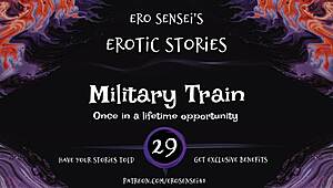 Experience the ultimate pleasure with this military-themed audio