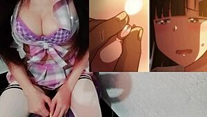 busty latina student loses virginity to teacher in hentai cartoon.