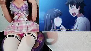 busty latina student loses virginity to teacher in hentai cartoon.