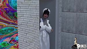 Чёрный репетитор берёт огромный белый хуй во время интенсивного урока.