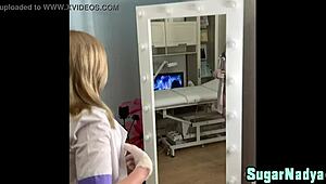 Russian Beauty Sugarnadya Performs Seductive Striptease for Client